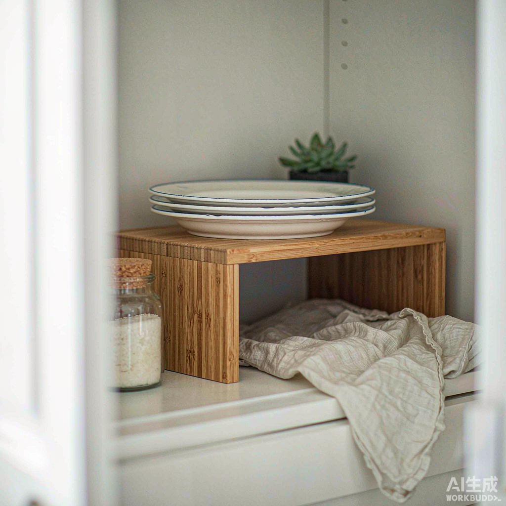 bamboo-shelf-risers-set-of-2 image 2