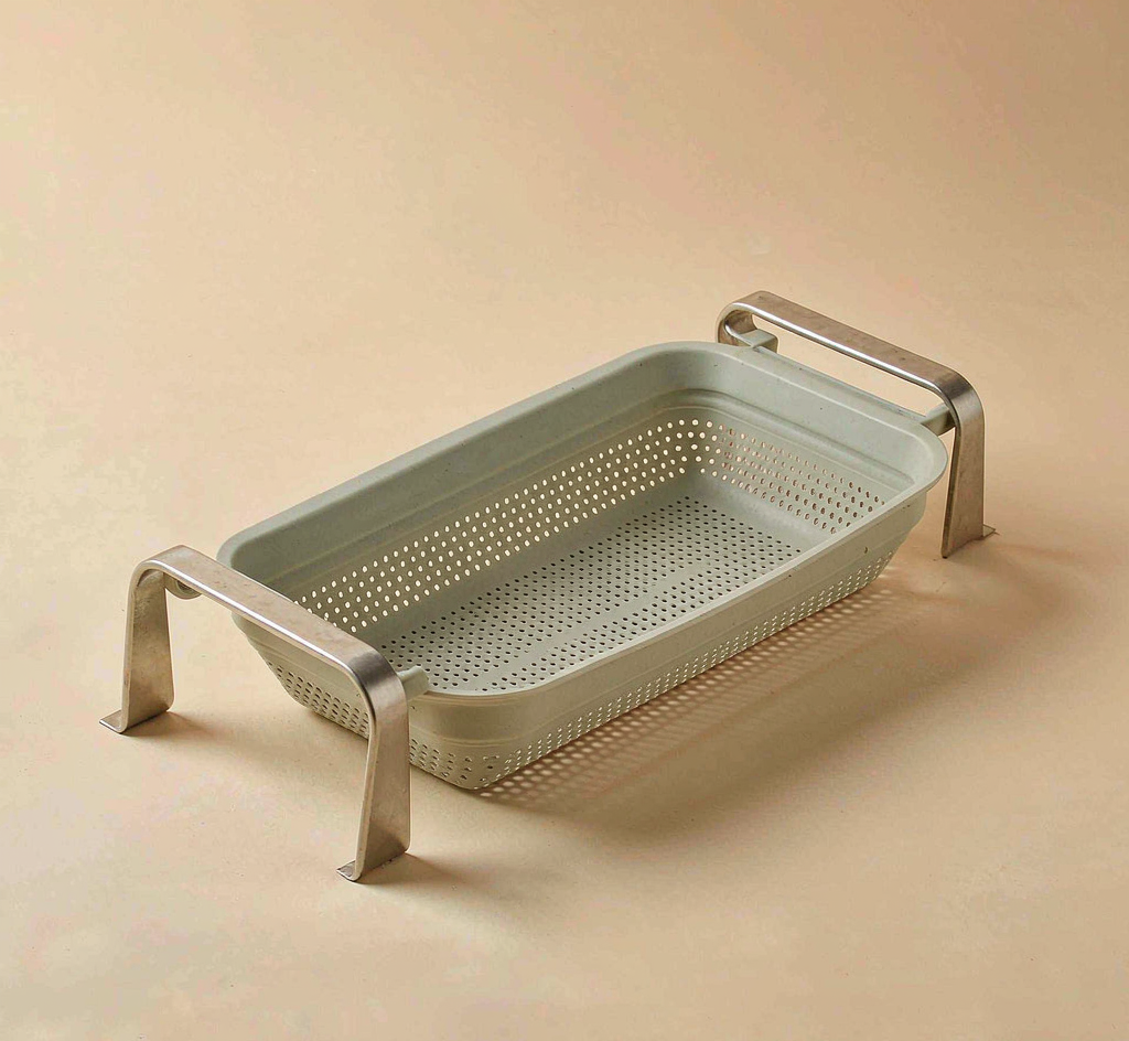 Fold-Flat Over-Sink Colander