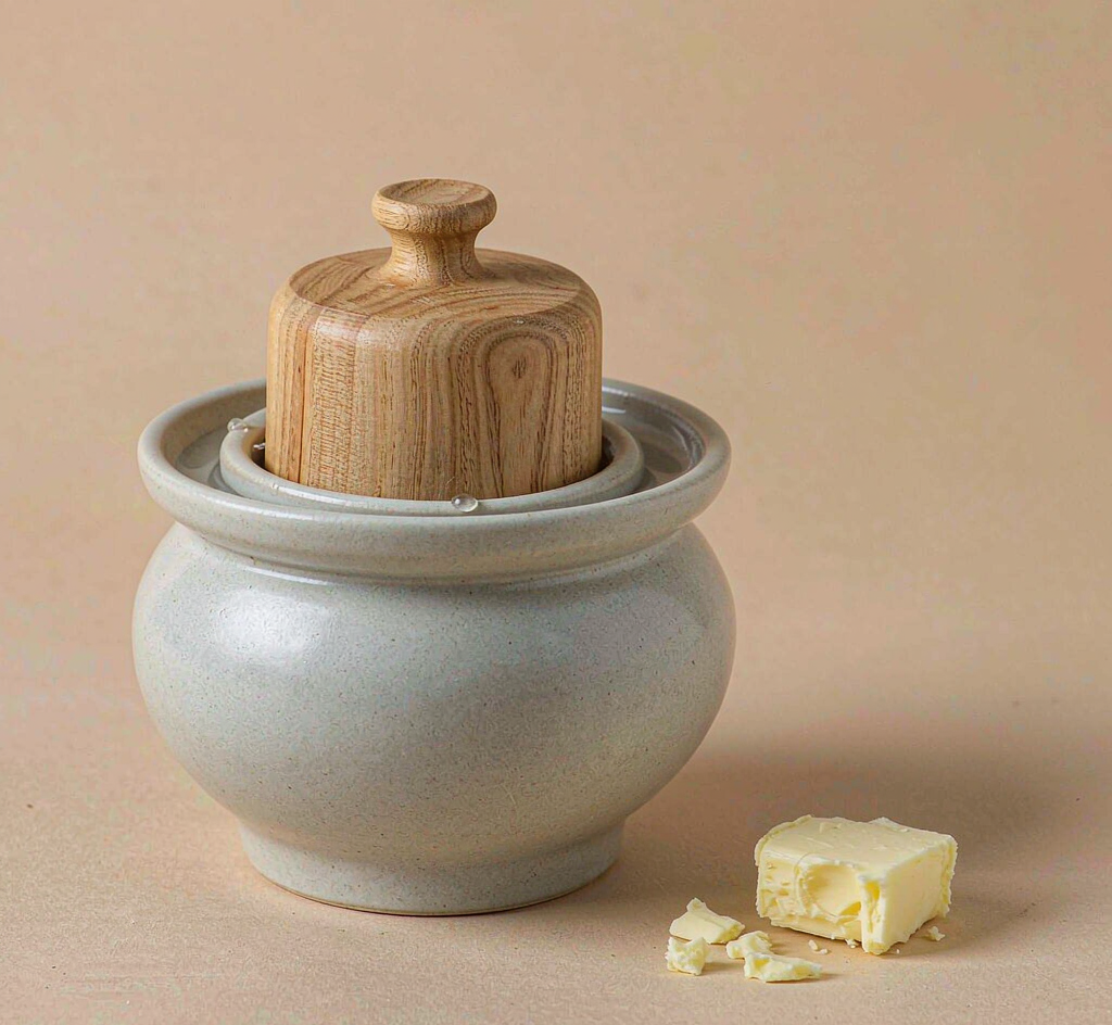 Stoneware Butter Keeper
