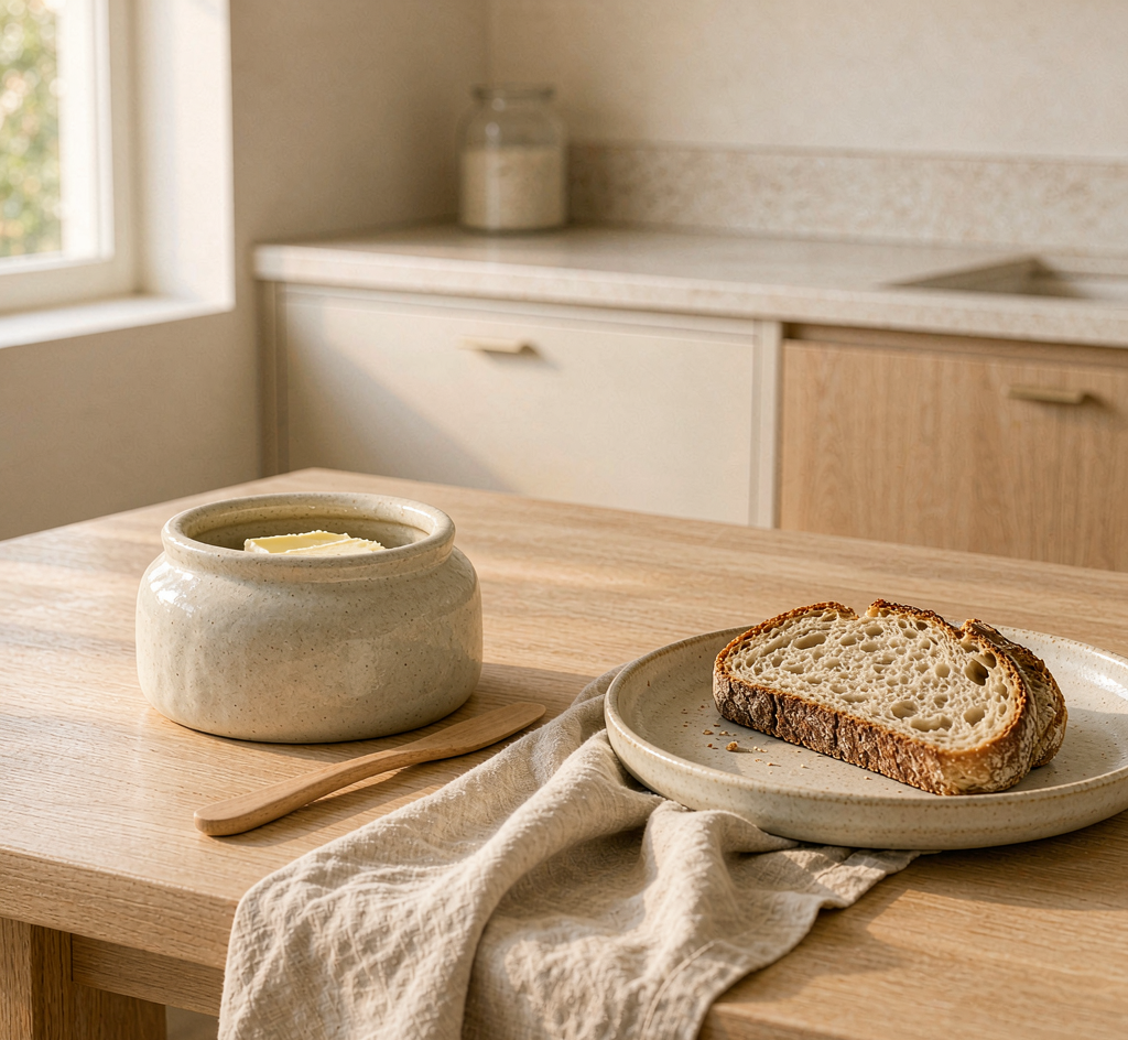 Stoneware Butter Keeper